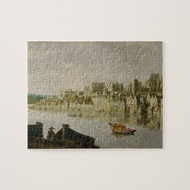 The Thames at Westminster Stairs, c.1630 (oil on p Jigsaw Puzzle (Horizontal)