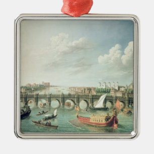 The Thames below Westminster Bridge Metal Tree Decoration