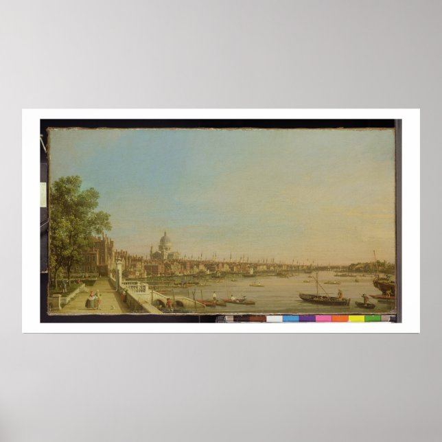 The Thames from the Terrace of Somerset House Look Poster (Front)
