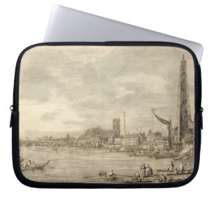 The Thames Looking towards Westminster from near Y Laptop Sleeve