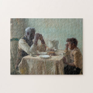The Thankful Poor, 1894 by Henry Ossawa Tanner Jigsaw Puzzle