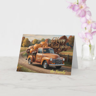 The Thanksgiving Harvest Truck Card