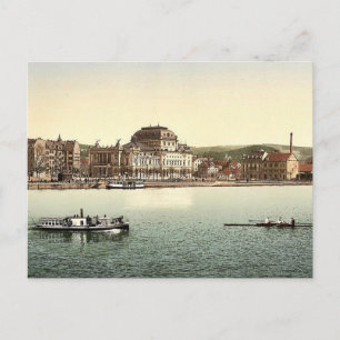 The theatre and Utoquay, Zurich, Switzerland class Postcard