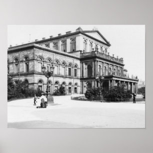 The Theatre at Hannover, c.1910 Poster
