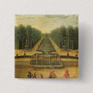 The Theatre d'Eau at Versailles 15 Cm Square Badge