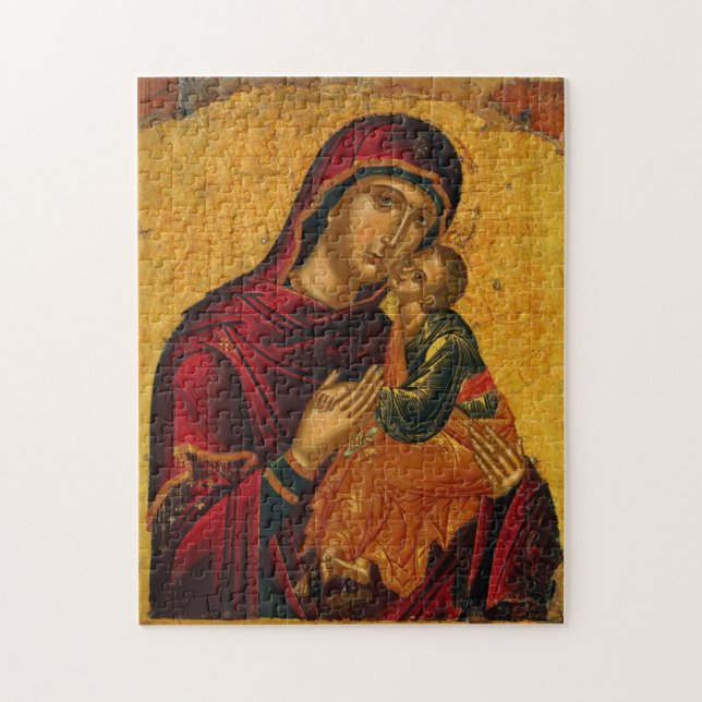 The Theotokos and the Christ Child Icon Jigsaw Puzzle (Vertical)