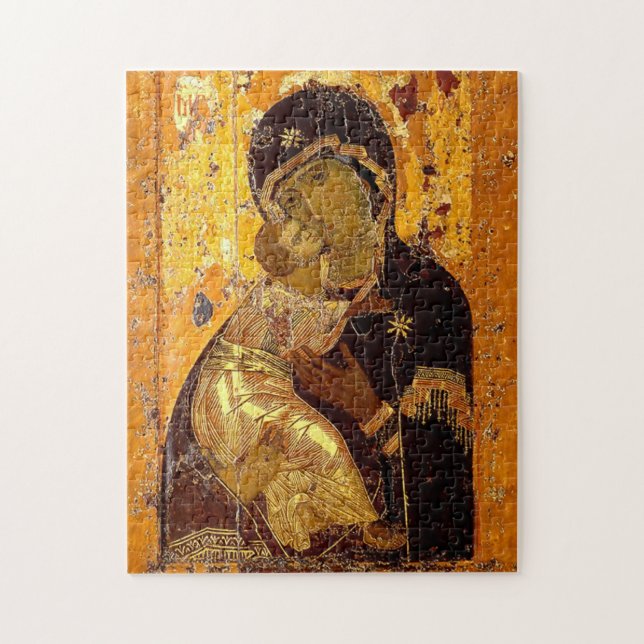 The Theotokos of Vladimir Jigsaw Puzzle (Vertical)
