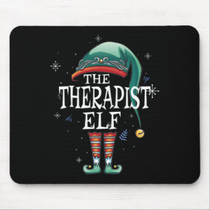 The Therapist Elf Xmas Matching Elf Family For Chr Mouse Pad
