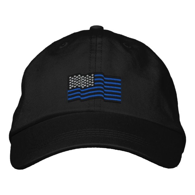 The Thin Blue Lines Embroidered Cap (Front)