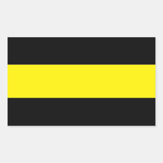 The Thin Gold Line Rectangular Sticker