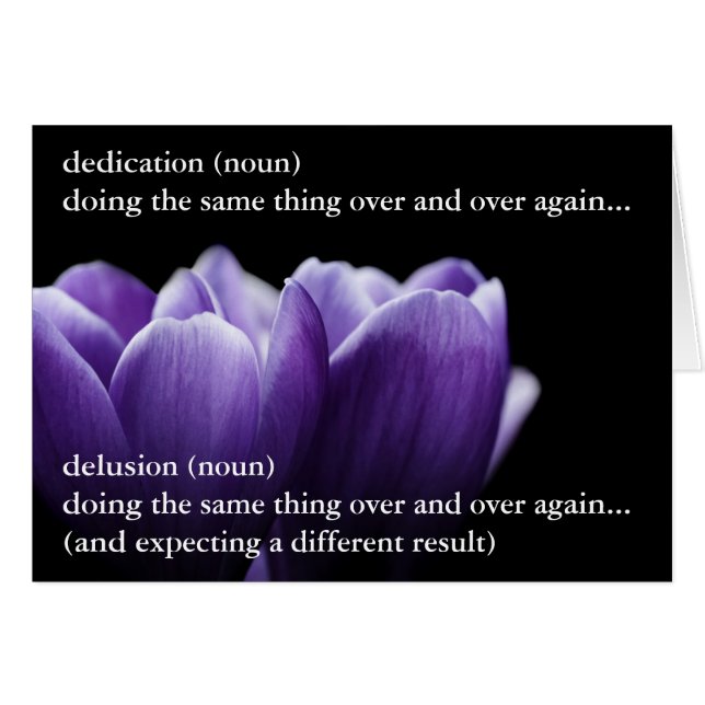 The thin line between dedication and delusion (Front Horizontal)