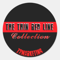 The Thin Red Line Sticker Fire Dept. Collection