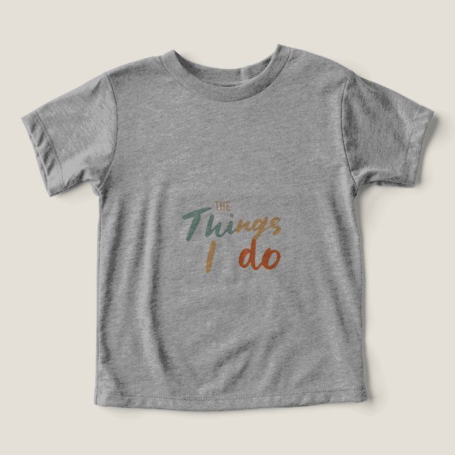 "The Things I Do." (Design Front)