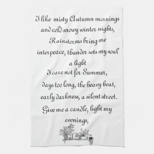 The things I like Tea Towel