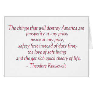 The things that will destroy America.....