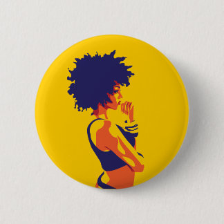 The Thinker 6 Cm Round Badge
