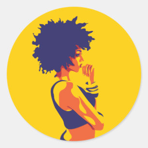The Thinker Classic Round Sticker