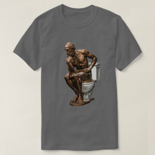 The Thinker Funny  T-Shirt