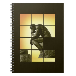 The Thinker, image sliding puzzle game, Le Penseur Notebook
