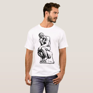 The Thinker man statue, Inspired by Rodin T-Shirt
