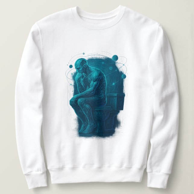 The Thinker on the Throne Sweatshirt (Design Front)