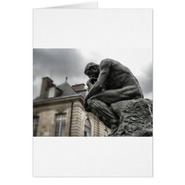 The Thinker Rodin Paris Sculpture (Front)