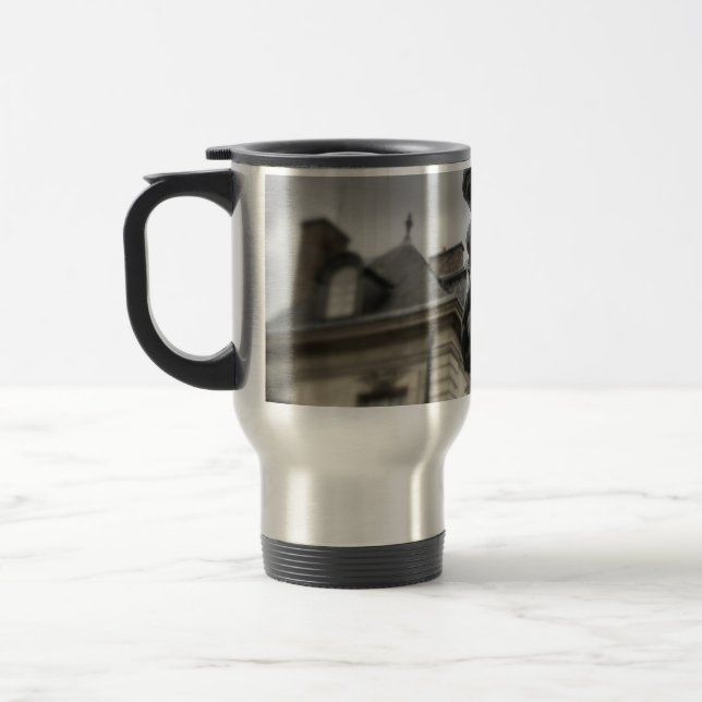 The Thinker Rodin Paris Sculpture Travel Mug (Left)