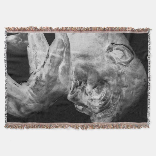 The Thinker Throw Blanket (Front)