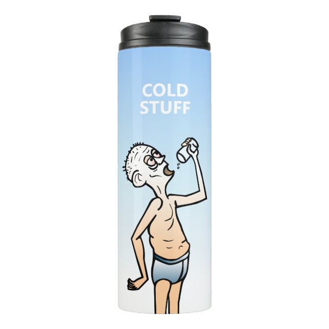 The Thirsty Man Thermal Tumbler (Front)
