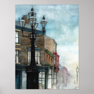 The Thornaby 5 Lamps, Misty - POSTER