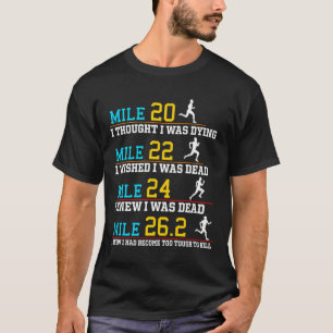 The Thoughts Of Marathoner Funny Marathon Runner G T-Shirt