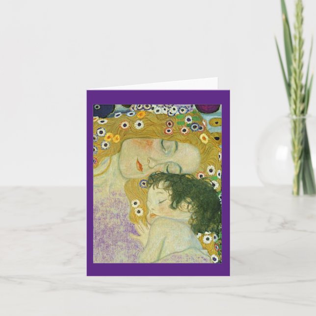 The Three Ages of Woman, Gustav Klimt, Fine Art, Thank You Card (Front)