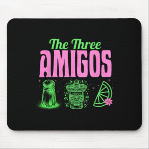 The Three Amigos Cinco De Mayo Drinking Tequila Pa Mouse Pad