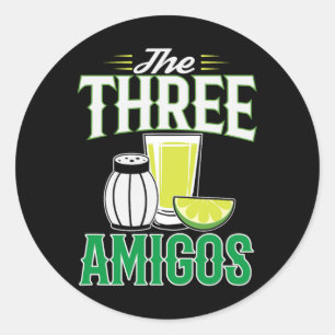 The Three Amigos Cinco De Mayo Gift  Classic Round Sticker