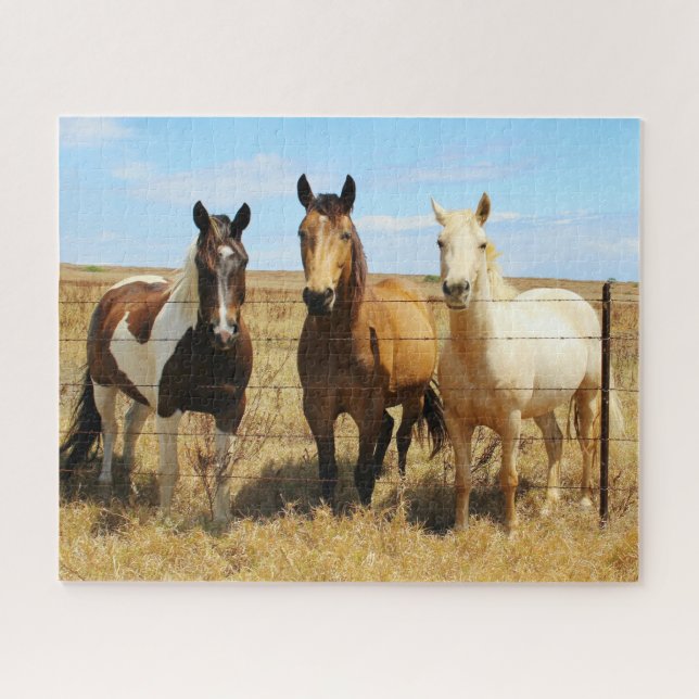 The Three Amigos Horse Friends Jigsaw Puzzle (Horizontal)