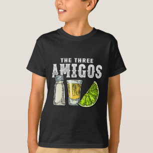 The Three Amigos Lime Salt Tequila Funny Cinco De T-Shirt