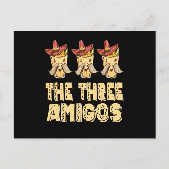 The Three Amigos Postcard (Front)