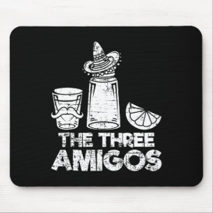 The Three Amigos Shirt Tequila Lime Salt Men Women Mouse Pad