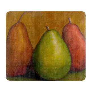 "The Three Amigos" Vibrant Pear Trio Cutting Board