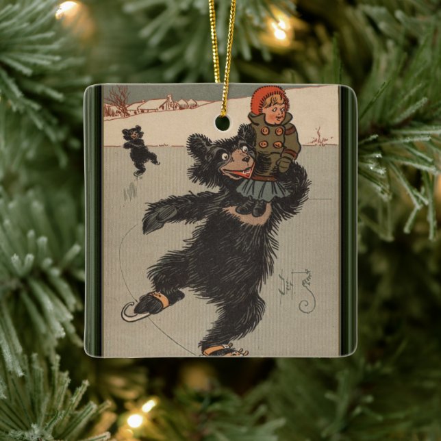 The Three Bears Ceramic Ornament (Tree)