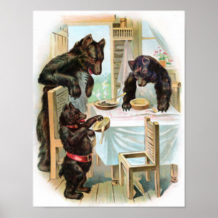 "The Three Bears" Vintage Poster