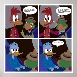 The three caballeros comic poster