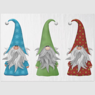 The Three Christmas Gnomes Tissue Paper
