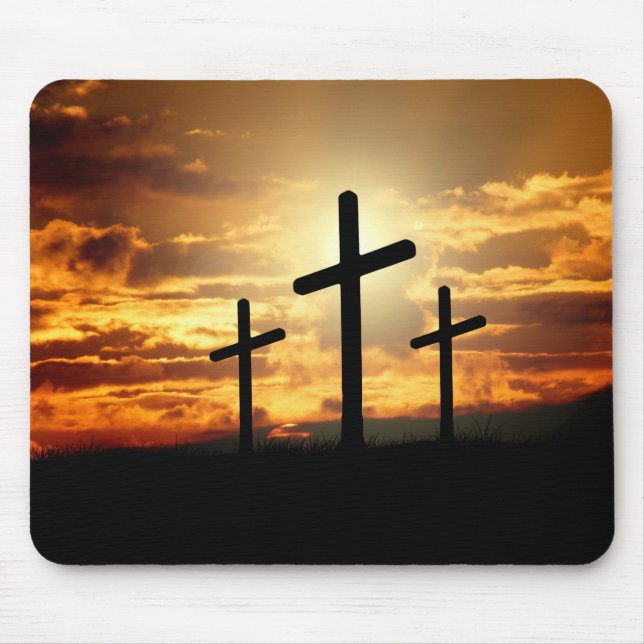 The Three Crosses Mouse Pad (Front)