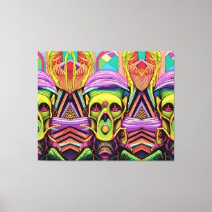 The Three Cyborg Problem Canvas Print