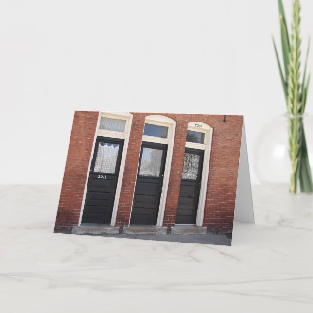 The Three Doors Card (Front)