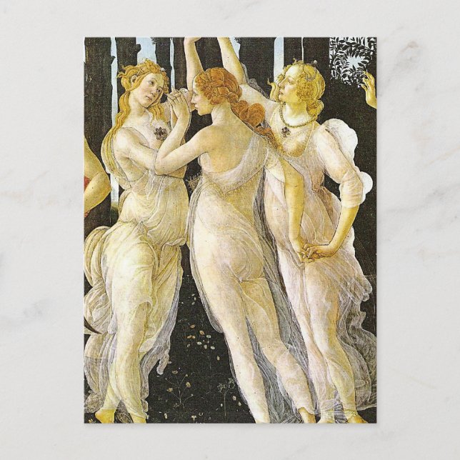 The Three Graces by Sandro Botticelli Postcard (Front)