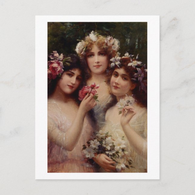 The Three Graces - Émile Vernon Postcard (Front)