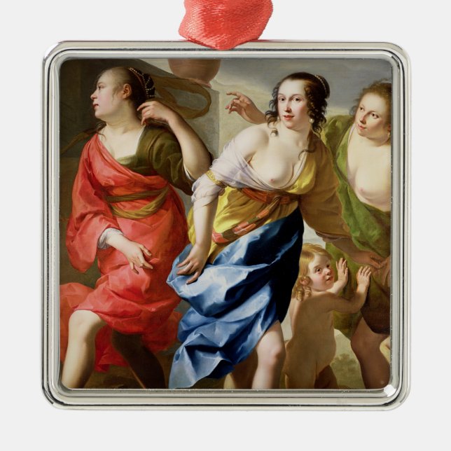 The Three Graces Metal Tree Decoration (Front)