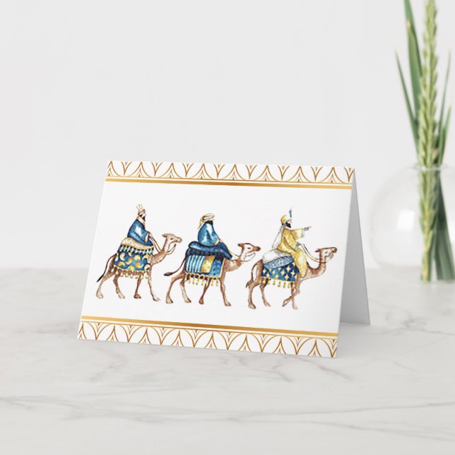 The Three Kings Folded Christmas Card (Front)